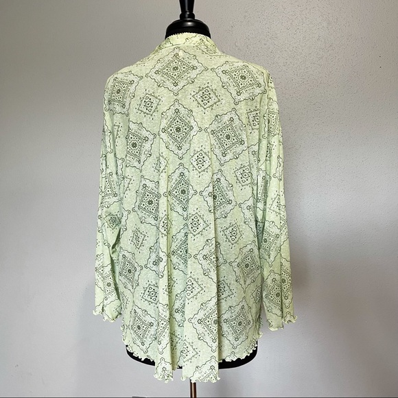 Lime Green 80s Style Lime Green Cardigan - Picture 5 of 5